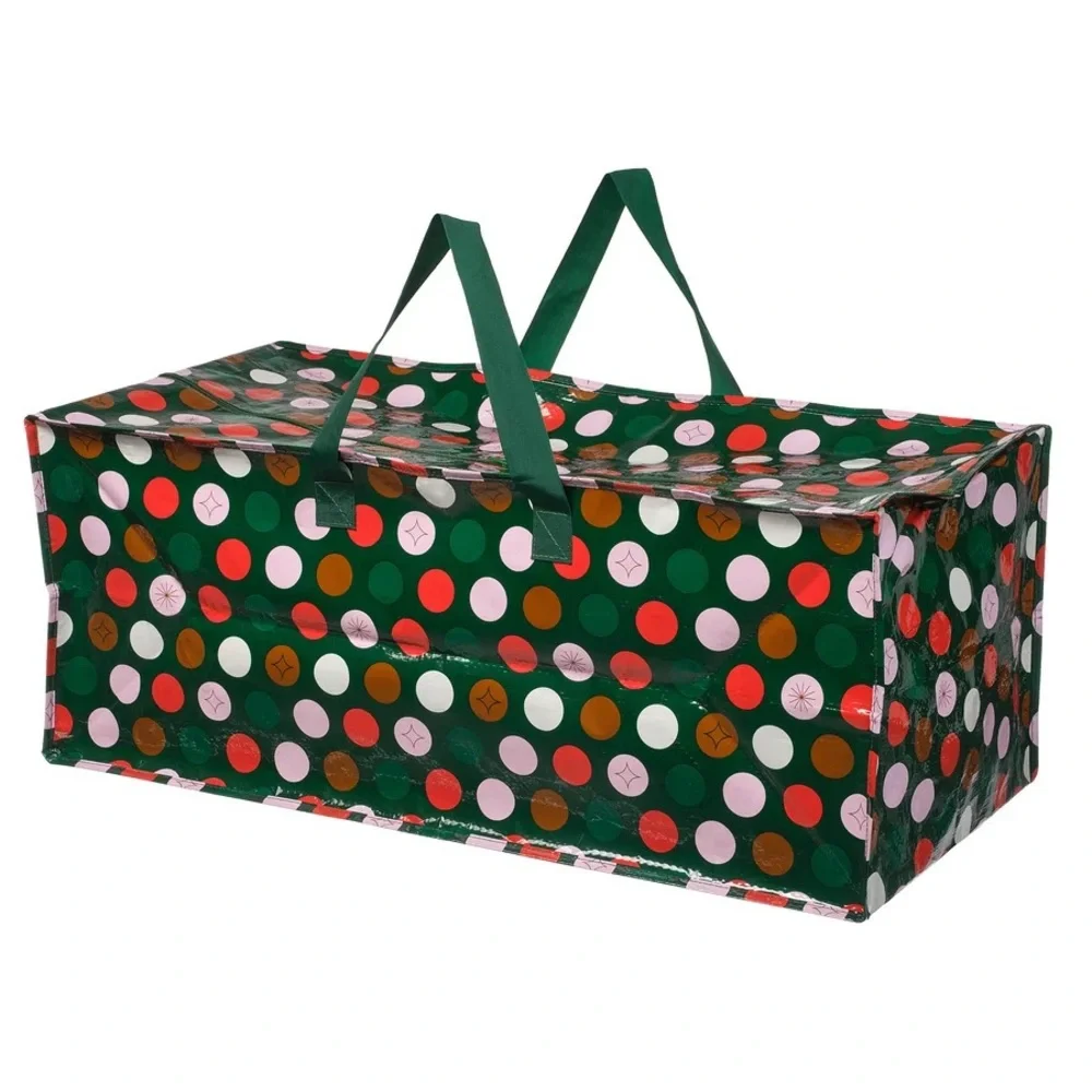 3 IKEA Storage Bags - Polka Dot, Snowflake, and Blue Designs